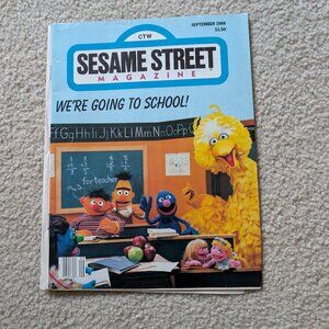 Sesame Street Magazine September 1988 We're going to School
